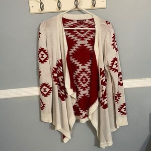 Cardigan with Aztec design